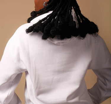 White Unisex Lucky Star Club Hoodie