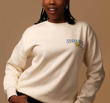 Cream Unisex NEVER HOT Crew Neck
