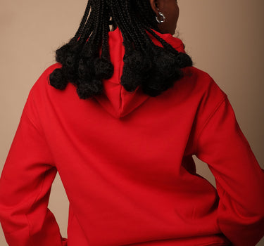 Red Unisex Star Hoodie