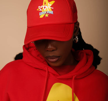 Red Unisex Tucker Cap