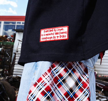 Black Oversized  Fuelled by Love T-shirt (Unisex)