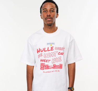 Hulle viet Nie - White Tee (red print)