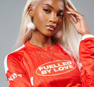 Fuelled by Love Mesh Biker top (Unisex-RED)