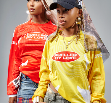 Fuelled by Love Mesh Biker top (Unisex-Yellow)