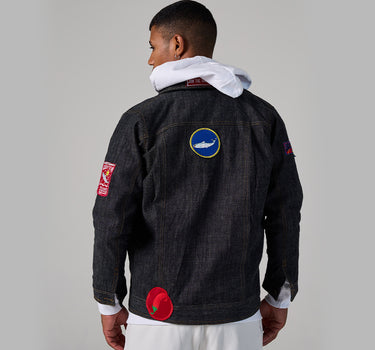 Custom Black Denim Jacket