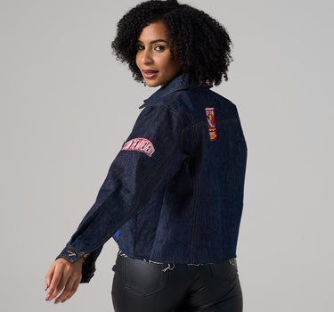 Custom crop Denim Jacket